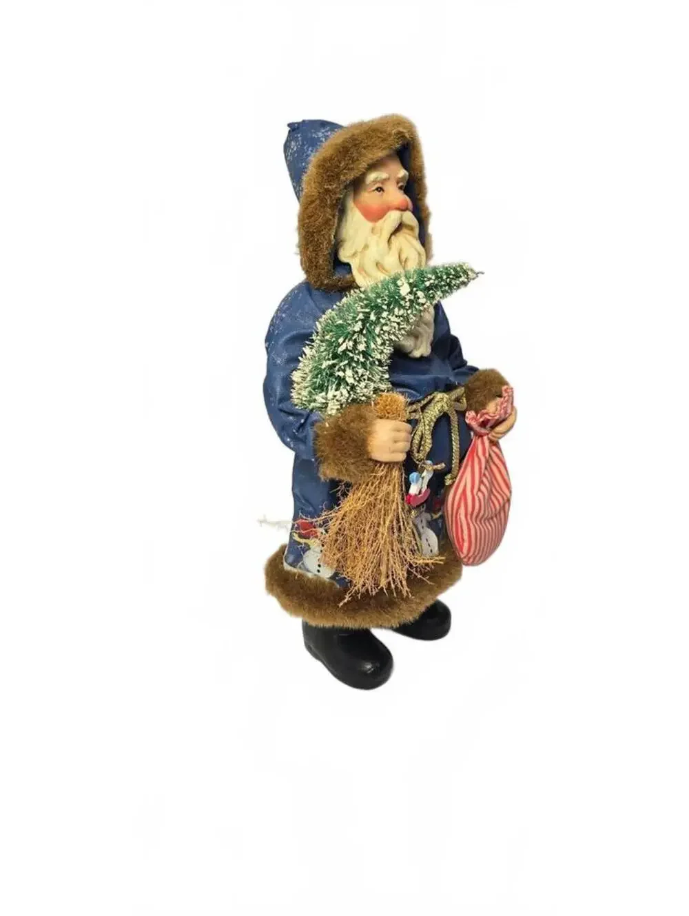 1996 Possible Dreams Ltd Clothique Santa Claus Figurine in Blue Coat